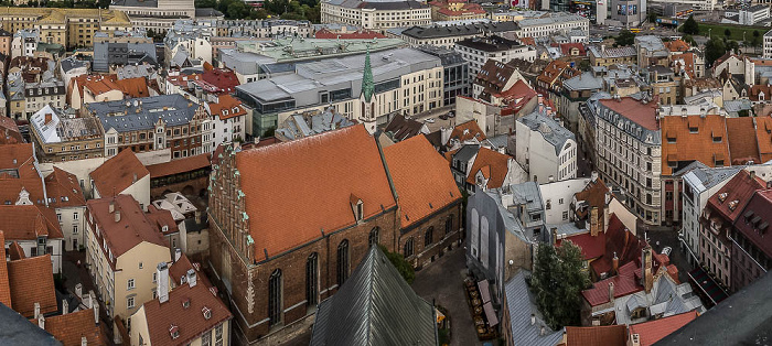 Blick von der Petrikirche: Altstadt mit der Johanniskirche Riga