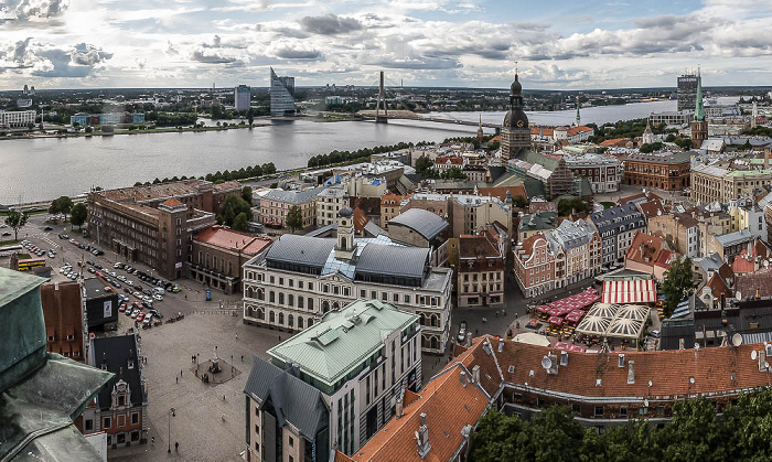 Blick von der Petrikirche: Altstadt Riga