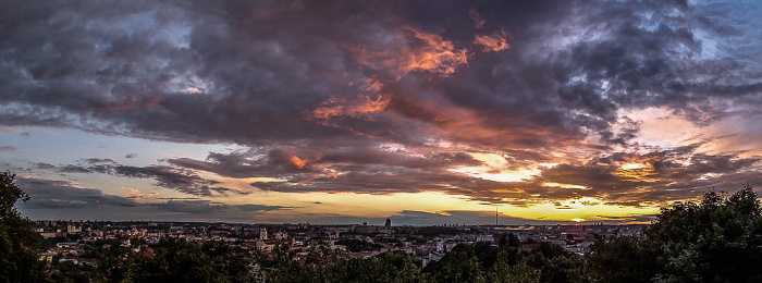 Vilnius Blick vom Berg der drei Kreuze Altstadt