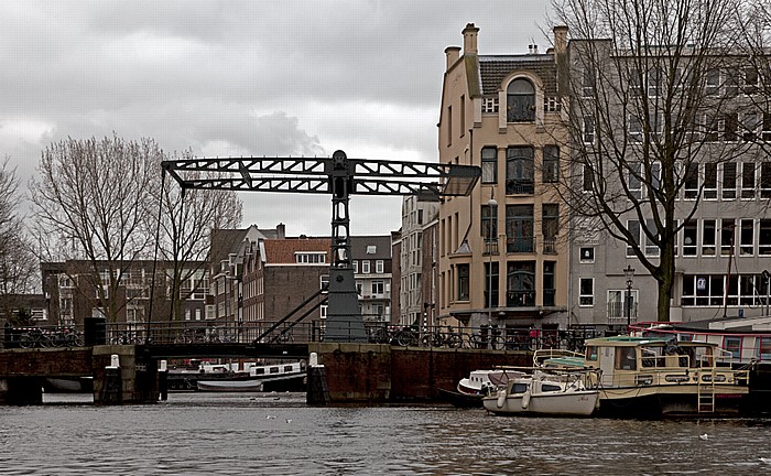 Amsterdam Oudeschans: Peperbrug und Rapenburgwal