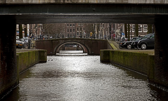 Prinsengracht - Blick in die Egelantiersgracht. Amsterdam