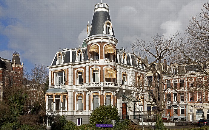 Blick von der Museumbrug: Singelgracht Amsterdam