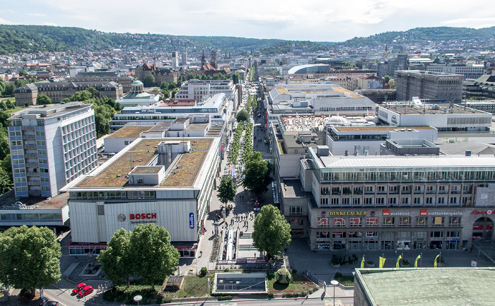 Stuttgart Hauptbahnhof: Blick vom Bahnhofsturm