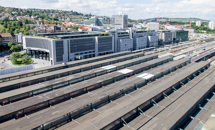 Hauptbahnhof: Blick vom Bahnhofsturm Stuttgart
