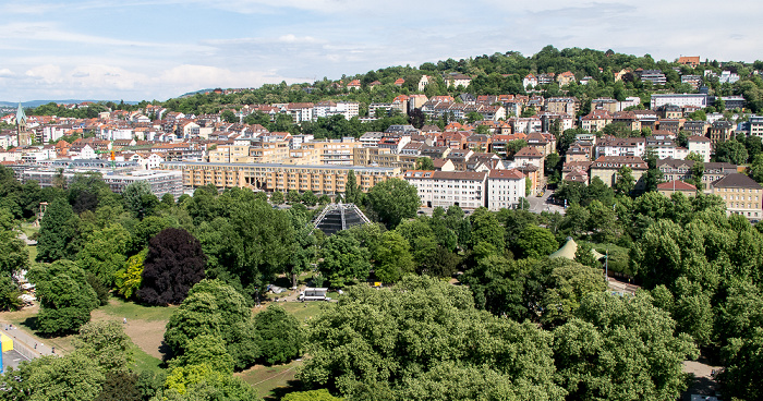 Stuttgart Hauptbahnhof: Blick vom Bahnhofsturm