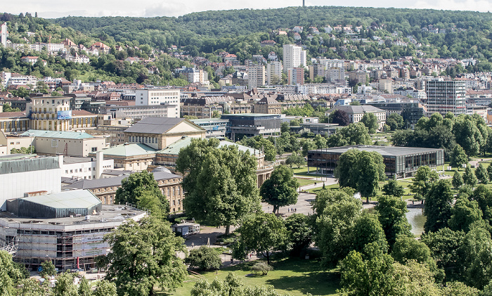 Hauptbahnhof: Blick vom Bahnhofsturm Stuttgart