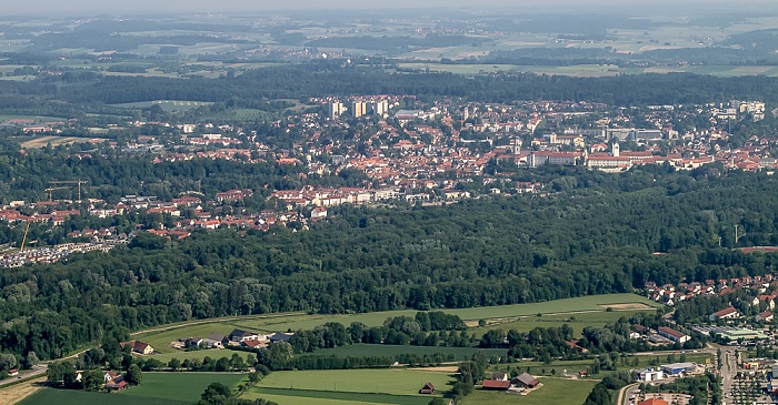 Bayern - Landkreis Freising: Isarauen, Freising Luftbild aerial photo