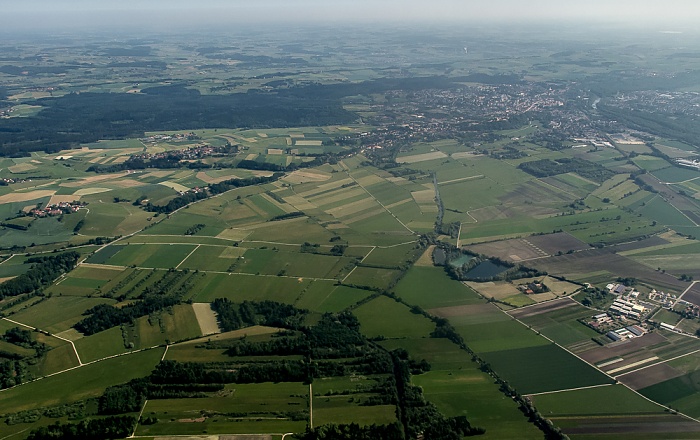 Bayern - Landkreis Freising Moosach-Weiher Luftbild aerial photo