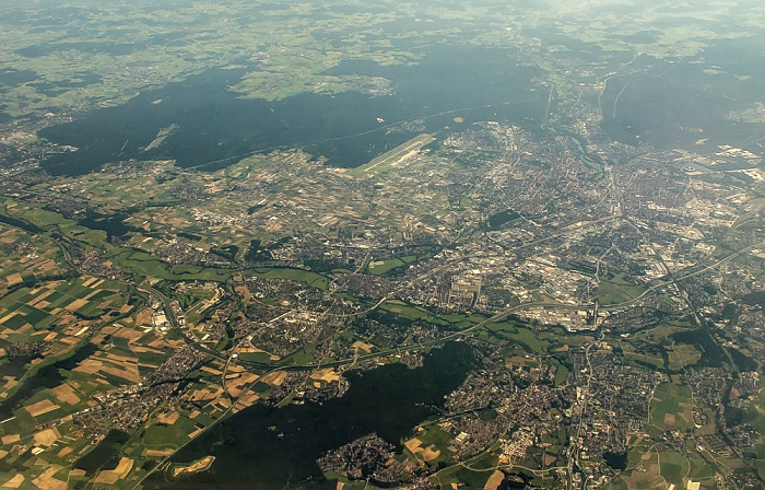 Nürnberg Flughafen Nürnberg Südwesttangente Luftbild aerial photo