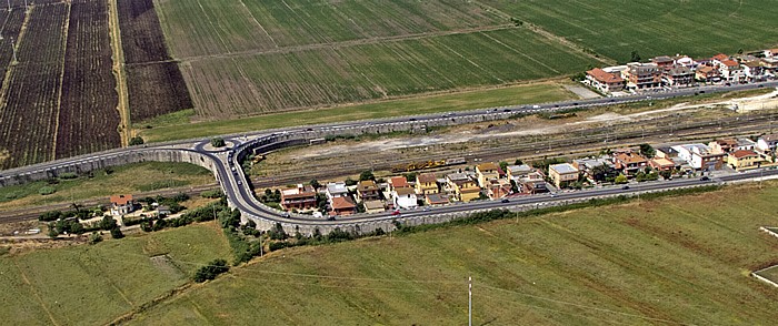 Latium - Maccarese-Fregene (Via della Muratella Mezzana) Luftbild aerial photo