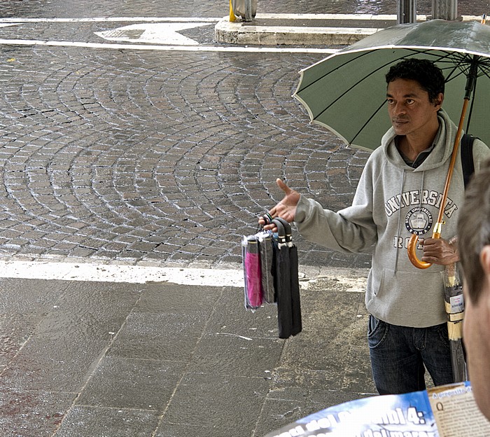 Rom Regenschirmverkäufer