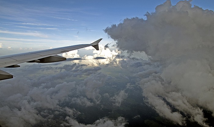 Bayern Wolken Luftbild aerial photo