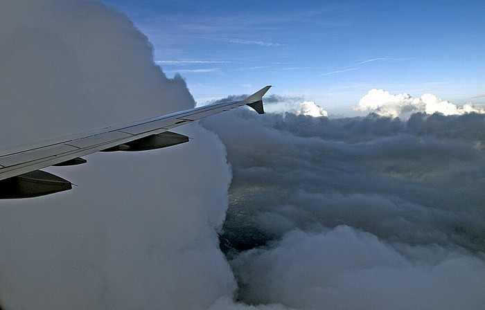 Bayern Wolken Luftbild aerial photo