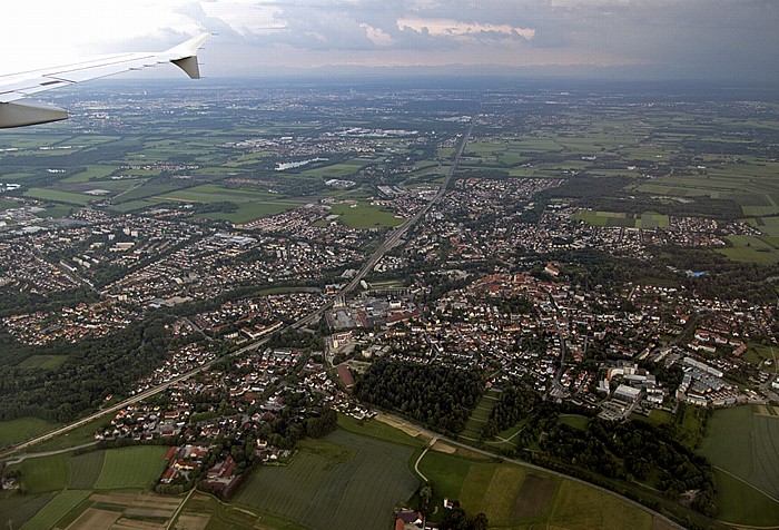 Bayern - Landkreis Dachau: Dachau Karlsfeld Karlsfelder See Luftbild aerial photo