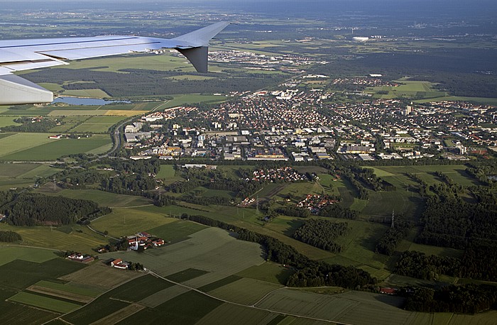 Bayern - Landkreis München: Unterschleißheim Luftbild aerial photo