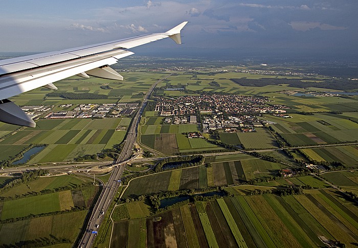 Bayern - Landkreis Freising: Autobahnkreuz Neufahrn Landkreis Freising