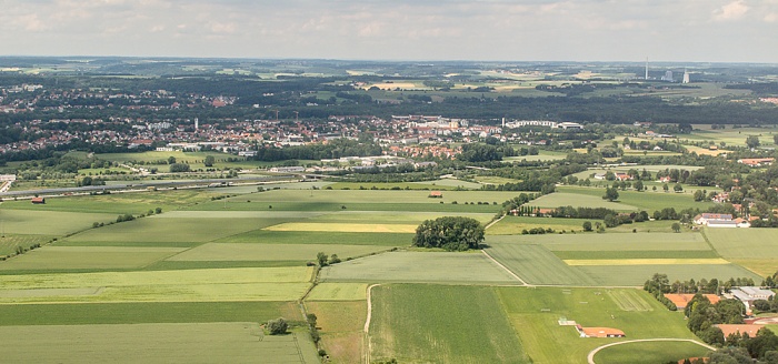 Bayern - Landkreis Freising: Freising Kraftwerk Zolling Luftbild aerial photo
