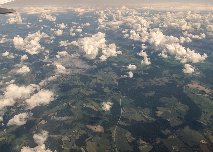 Plzensky kraj: Dálnice D 5 (Europastraße E 50) Luftbild aerial photo