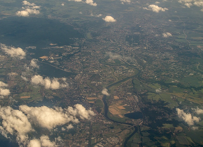 Sachsen - Landkreis Meißen, Dresden Bundesautobahn A 4 Pumpspeicherwerk Niederwartha Luftbild aerial photo