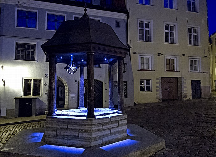 Tallinn Altstadt: Unterstadt - Brunnen