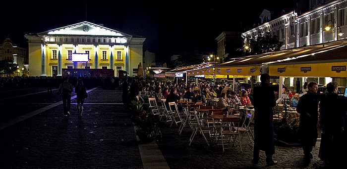 Vilnius Altstadt: Rathausplatz (Vilniaus Rotuses aikete) und Rathaus (Vilniaus rotuse)