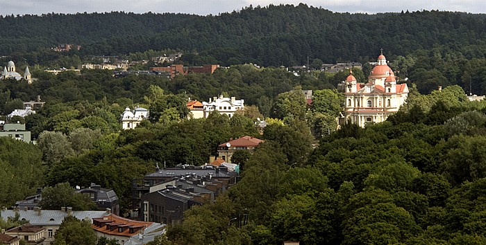 Vilnius Blick vom Gediminas-Turm (Gedimino pilis) St. Peter und Paul