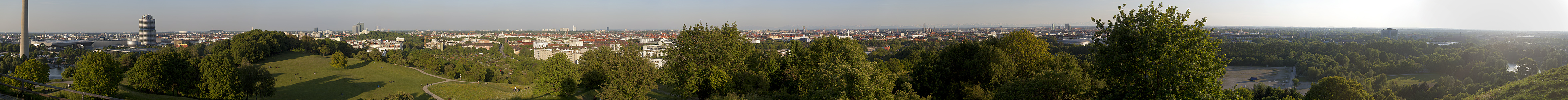 Blick vom Olympiaberg München