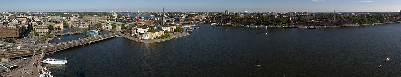 Blick vom Stadshuset (Rathaus) Stockholm
