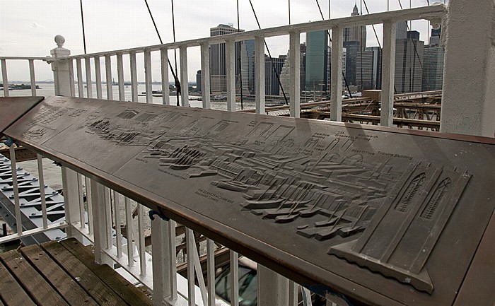 New York City Brooklyn Bridge East River Manhattan Upper Bay