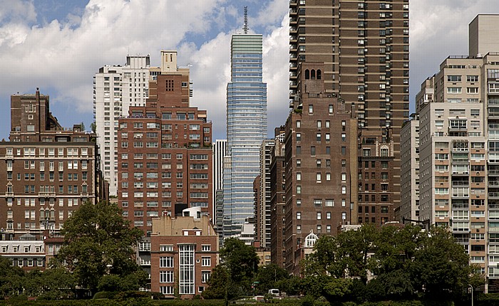 New York City Blick von Roosevelt Island: Sutton Place (Midtown Manhattan) Bloomberg Tower