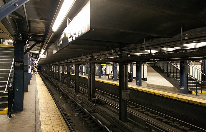 Manhattan: Chambers Street Subway Station New York City
