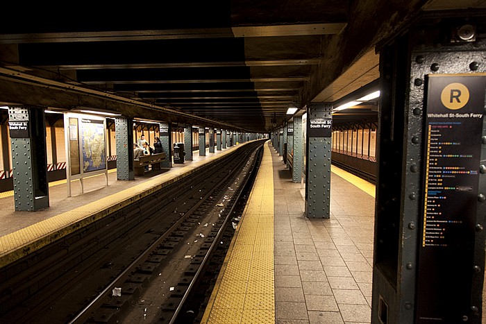 New York City Manhattan: Whitehall Street-South Ferry Subway Station