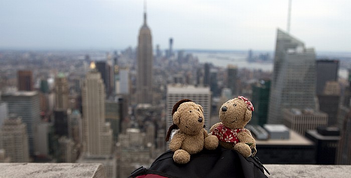 New York City GE Building (Rockefeller Center) Top Of The Rock: Teddy und Teddine Manhattan