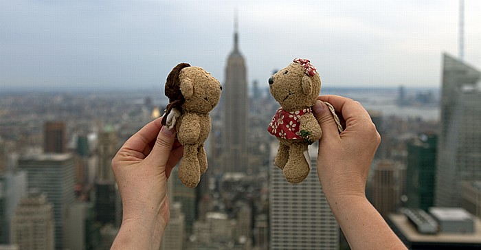 New York City GE Building (Rockefeller Center) Top Of The Rock: Teddy und Teddine Manhattan