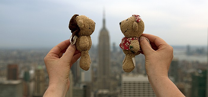 New York City GE Building (Rockefeller Center) Top Of The Rock: Teddy und Teddine Manhattan