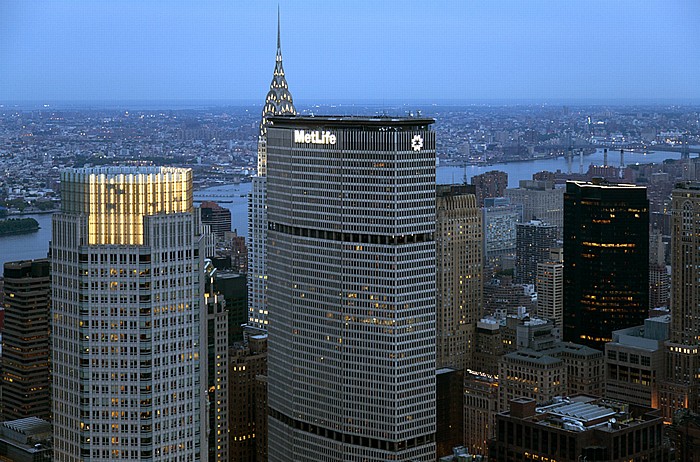 Blick vom GE Building (Rockefeller Center) Top Of The Rock: Manhattan Midtown New York City