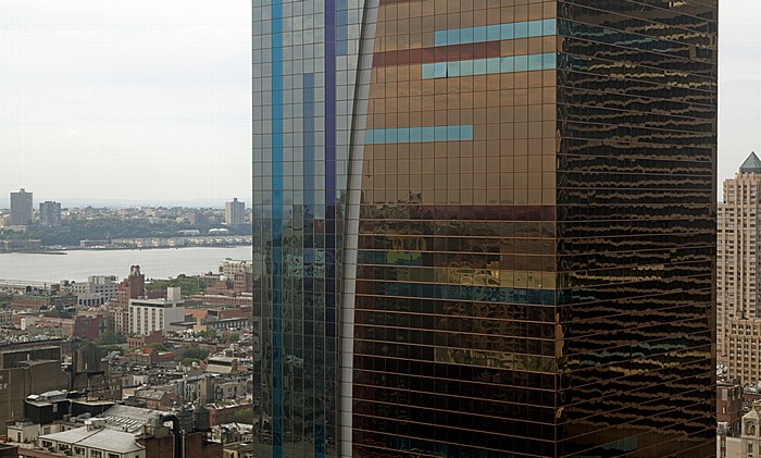New York City Blick aus dem Hilton Times Square: Manhattan Midtown - Westin Hotel Hudson River