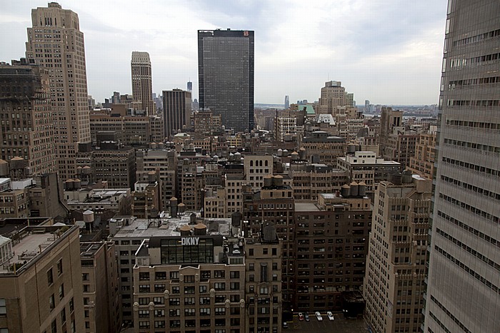Blick aus dem Hilton Times Square: Manhattan Midtown New York City