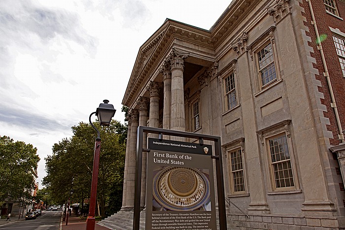 Independence National Historical Park: First Bank of the United States (Erste Bank der Vereinigten Staaten) Philadelphia