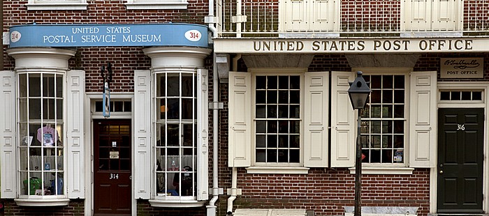 Philadelphia Old City: Market Street - Franklin Court mit United States Postal Service Museum