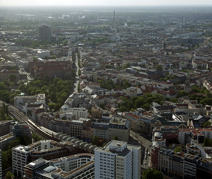 Blick vom Fernsehturm: Mitte Berlin 2012