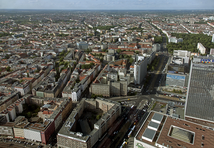 Blick vom Fernsehturm: Mitte / Prenzlauer Berg (Pankow) Berlin