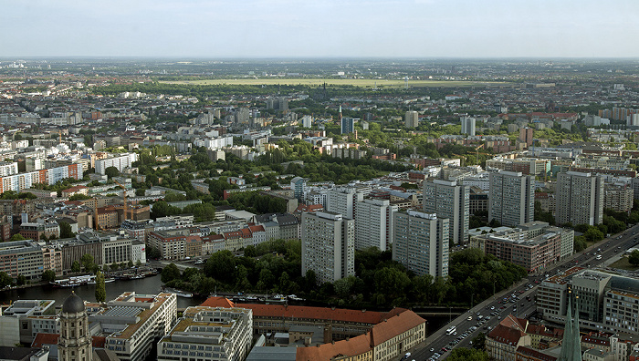Blick vom Fernsehturm: Mitte / Kreuzberg Berlin