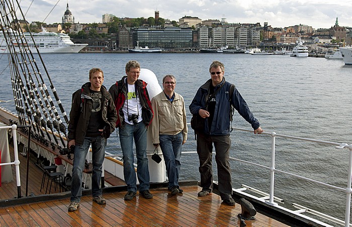 Stockholm Skeppsholmen: Segelschiff Af Chapman - Ralph, Boris, Uwe, Jürgen Segelschiff Af Chapman
