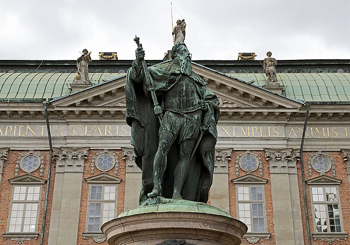 Altstadt Gamla stan: Gustav-Wasa-Denkmal vor dem Riddarhuset Stockholm