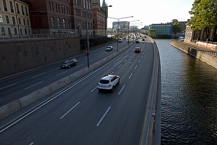 Stockholm Altstadt Gamla stan: Centralbron Norrström Riddarholmen Riddarholmskanalen