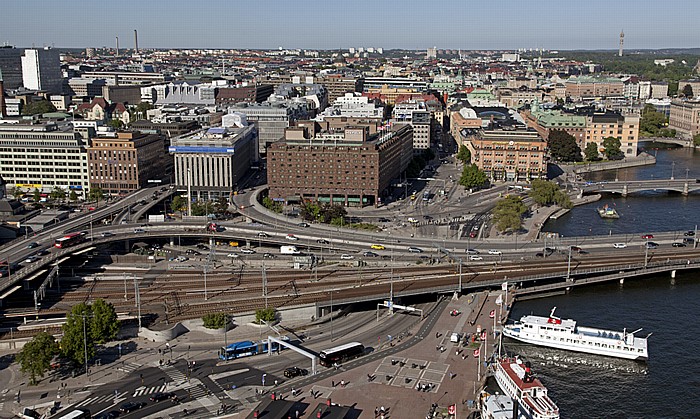 Blick vom Stadshuset (Stadthaus): Norrmalm Stockholm
