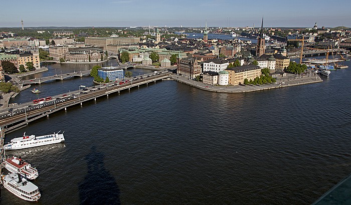 Blick vom Stadshuset (Stadthaus) Stockholm 2012