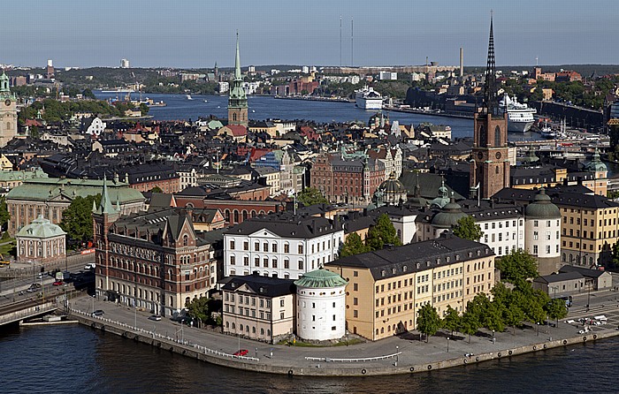 Blick vom Stadshuset (Stadthaus) Stockholm