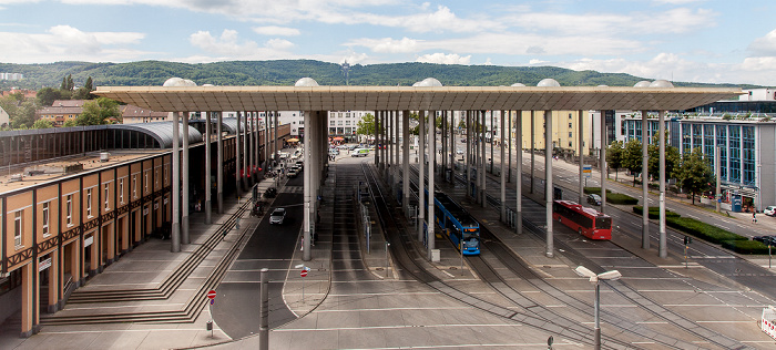 Blick aus dem InterCityHotel: Bahnhof Kassel-Wilhelmshöhe, Wilhelmshöher Allee Kassel